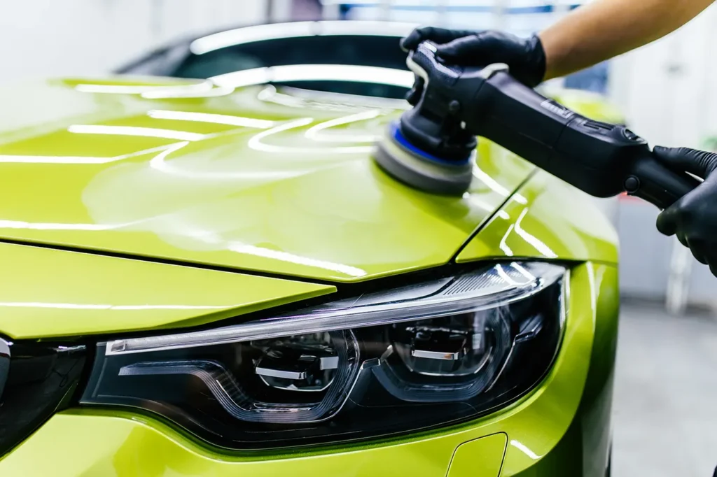 Polishing at vehicle smart