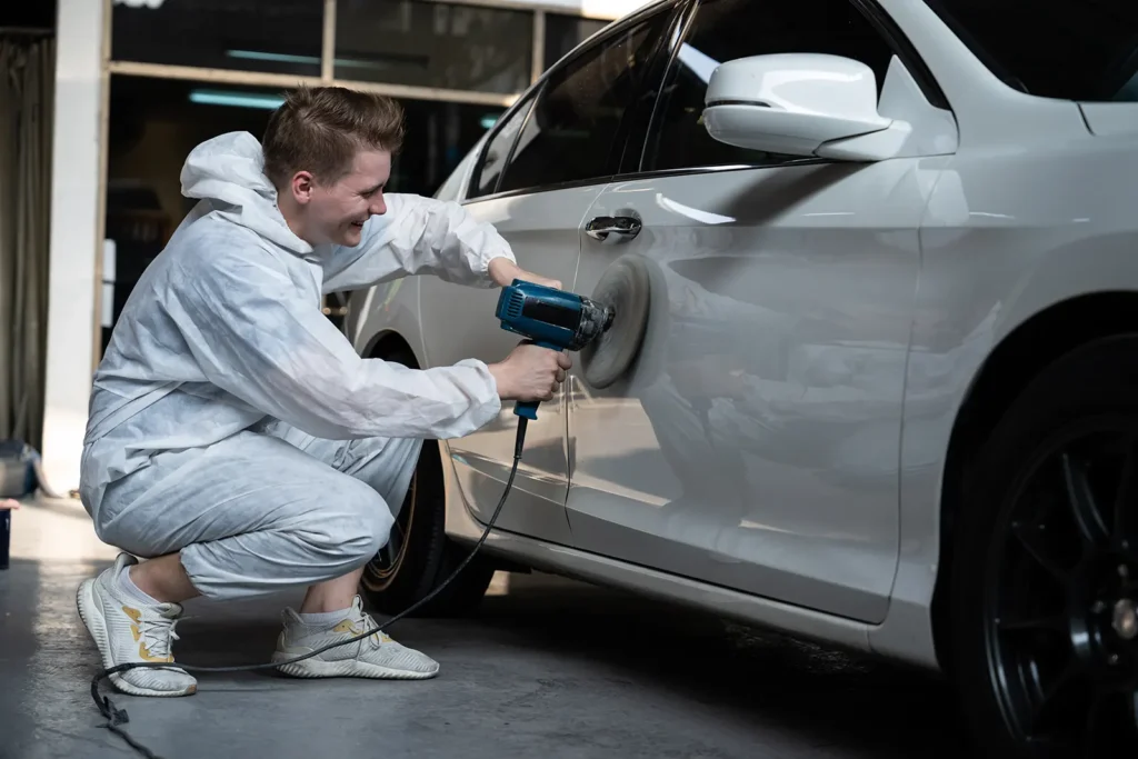mobile scuff and paint repair by vehicle-SMART